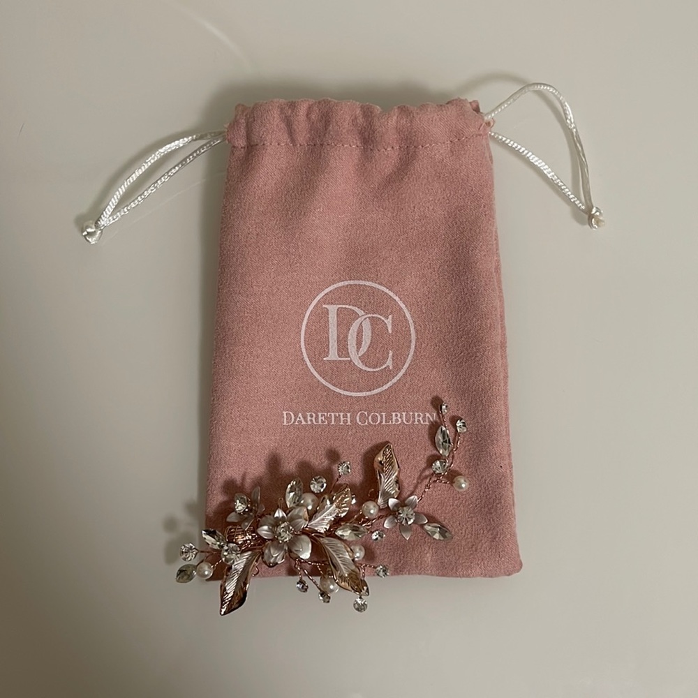 ROSE GOLD Bridal Hair Piece